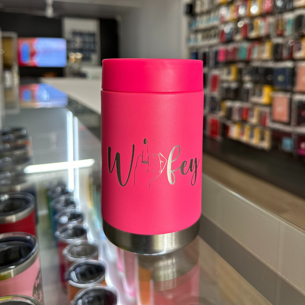 "Wifey" Pink Can Cooler