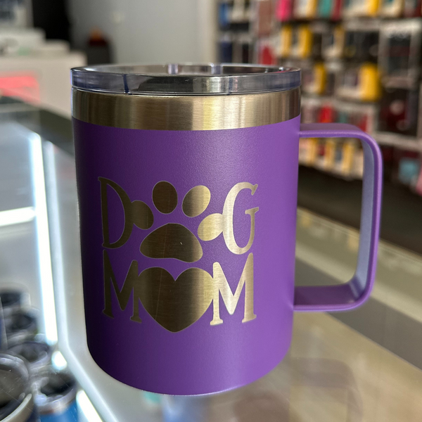 "Dog Mum" Purple Insulated Mug