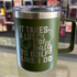 "It Takes A Lot Of Balls To Golf Like I Do" Olive Insulated Mug